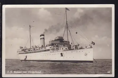 OSt. Helgoland 28.6.29 + Auf hoher See an Bord des Turb.-Dampfers Kaiser