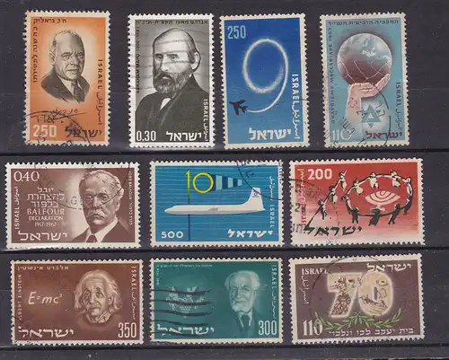 Israel 10 verschiedene Marken 