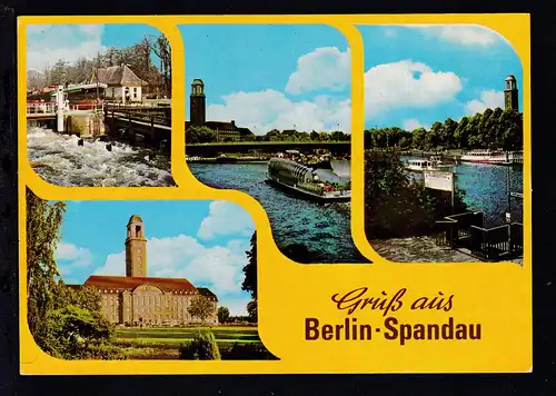 Burgen und Schlösser 50 Pfg. auf CAK (Gruß aus berlin-Spandau) ab Berlin 11 