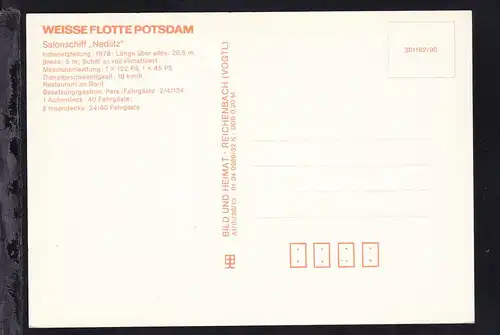 Weisse Flotte Potsdam MS "Nedlitz"