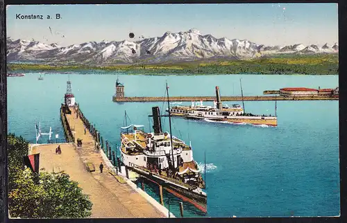 Dampfer "Lindau" im Konstanzer Hafen