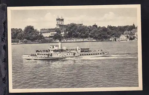 Dampfer "Stadt Meersburg", Karte rs Leimrest