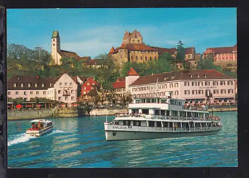 MS "Karlsruhe" in Meersburg, Karte rs Klebestreifen