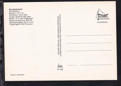 Dampfer "Hohentwiel" 