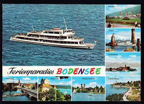 Maschinenstempel Lindau11.7.83 + Cachet MS Lindau auf CAK (Ferienparadies