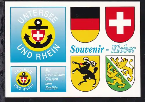 Schweiz Untersee und Rhein Souvenir-Kleber