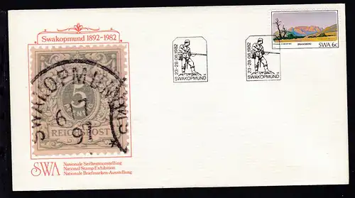Nationale Briefmarkenausstellung Swakopmund 1982 Sonderumschlag ohne Anschrift
