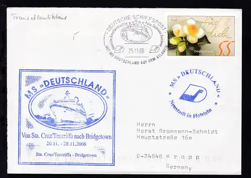 DEUTSCHE SCHIFFSPOST Deutsche Kreuzfahrttradition Peter Deilmann Reederei 