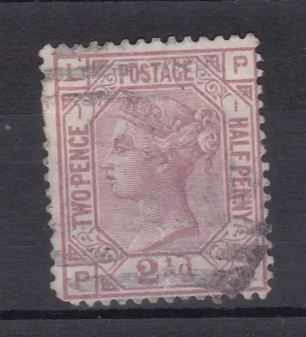 Königin Viktoria 2½ P. Platte 1, Zahnfehler