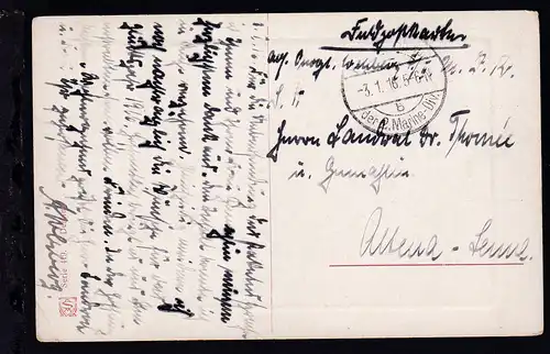 Feldpostexp. der 2. Marine-Div. b 3.1.16 auf Feldpost-AK