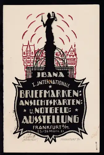 Frankfurt/Main IBANA I. Internationale Briefmarken, Ansichtskarten u. 