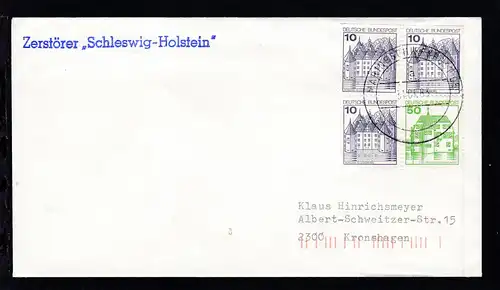 MARINESCHIFFSPOST 05 a 31.01.83 + L1 Zerstörer "Schleswig-Holstein" auf Brief