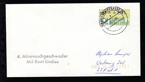 MARINESCHIFFSPOST 06 a 23.11.85 + L2 4. Minensuchgeschwader MiJ-Boot Lindau 