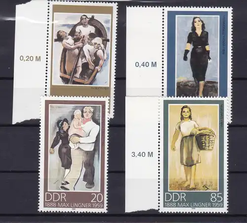 100. Geburtstag von Max Lingner, meist Randstücke **