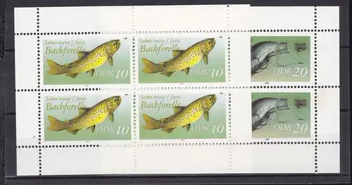 Süßwasserfische Kleinbögen **