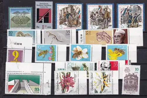 1 Steckkarte mit DDR-Marken **