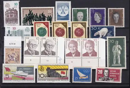 1 Steckkarte mit DDR-Marken **