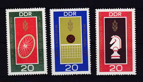 Weltmeisterschaften 1969 Schach und Radsport, Weltpokal Volleyball, **