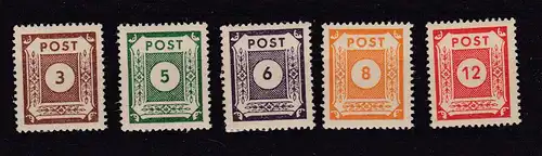 Ziffern 3-12 Pfg. **