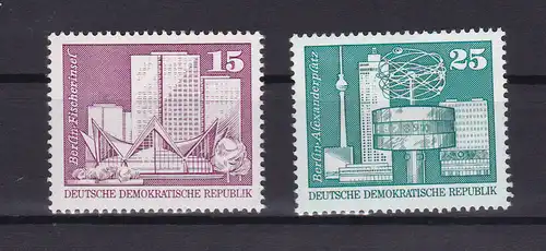 Bauwerke Großformat 15 Pfg. und 25 Pfg., **