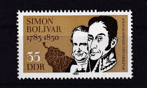 200. Geburtstag von Simon de Bolivar, **