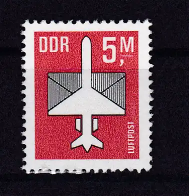 Flugpostmarke 5 M, **