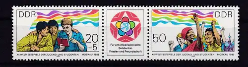 Weltfestspiele der Jugend und Studenten Moskau 1985, Zusammendruck **