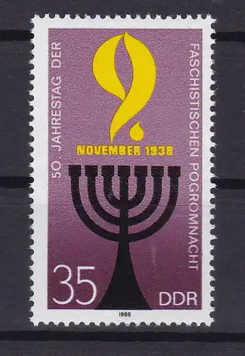 50. Jahrestag der "Reichskristallnacht", **