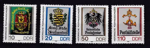 Historische Posthausschilder, **