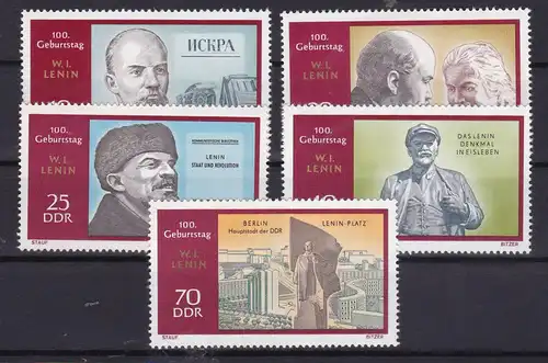 100. Geburtstag von Wladimir Iljitsch Lenin, **