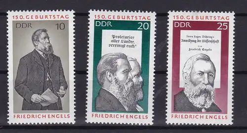 150. Geburtstag von Friedrich Engels, **
