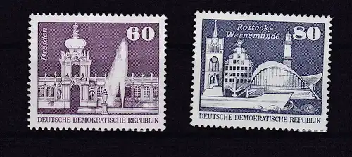 Bauwerke Großformat 60 Pfg. und 80 Pfg., **