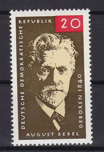 125. Geburtstag von August Bebel, **