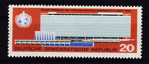 Einweihung des neuen Verwaltungsgebäudes der WHO, **