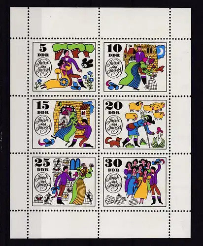 Märchen (IV) Jorinde und Joringel, Kleinbogen **