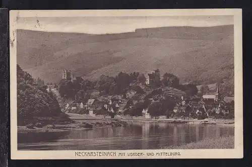 Neckarsteinach mit Vorder- und Mittelburg