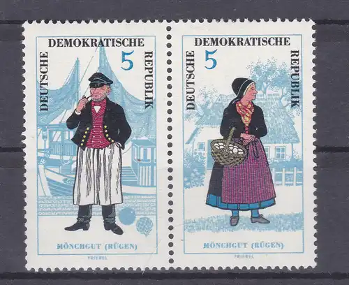 Volkstrachten (I), 5/5 Pfg Zusammendruck **