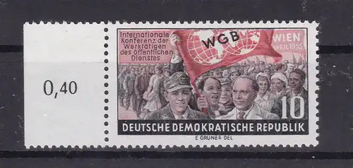 Internationale Konferenz der Werktätigen, Randstück **