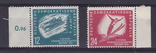 Wintersportmeisterschaften der DDR Oberhof 1951, Randstücke **