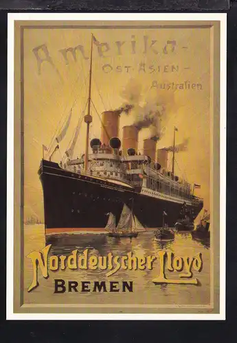 Werbe-AK "Norddeutscher Lloyd",  Repro