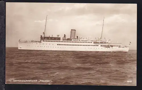 MS "Preussen", mit Bordstempel