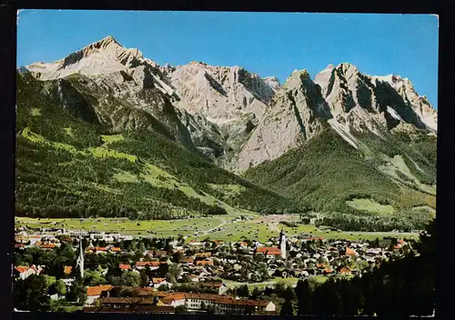 MÜNCHEN-GARMISCH BAHNPOST ac ZUG 01363 16.8.60 auf CAK (Garmisch-Partenkirchen)