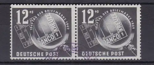 Tag der Briefmarke 1949 waager. Paar