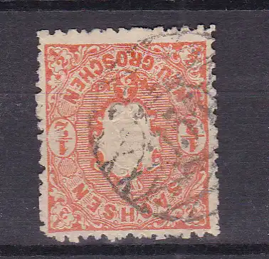 Wappen ½  Ngr. mit Nummernstempel 155 (= Meuselwitz)