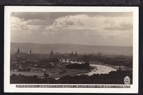 Dresden Gesamtansicht Blick vom Weissen Hirsch