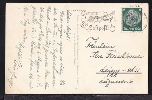 Dresden Gesamtansicht Blick vom Weissen Hirsch