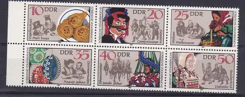 Sorbische Volksbräuche, Sechserblock mit Seitenrand **