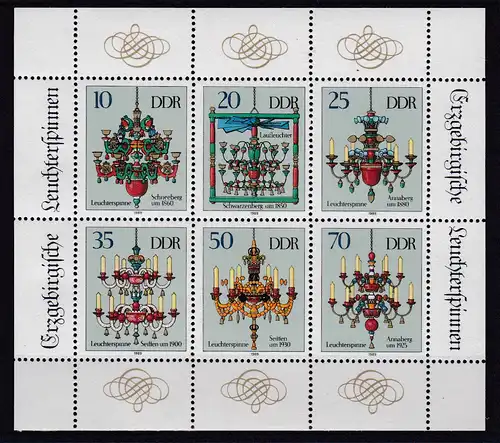 Erzgebirgische Leuchterspinnen, Kleinbogen **