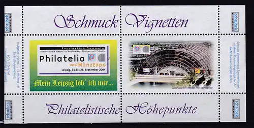 Schmuck-Vignetten Philatelia Leipzig 2004 