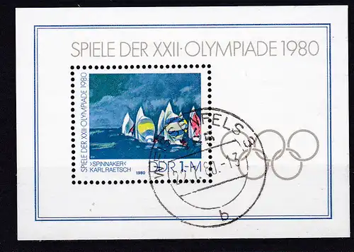 Olympische Sommerspiele Moskau 1980 Block